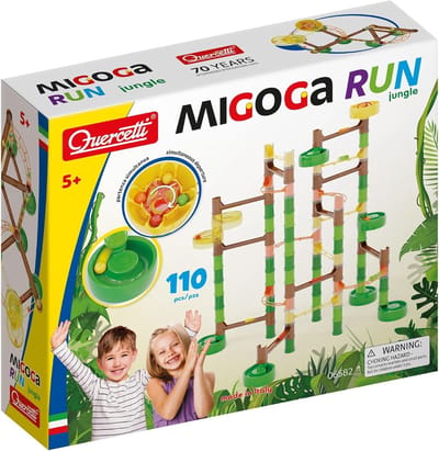 Knikkerbaan Jungle - Bouwset Knikkers - Creatief Spelen - 110 Delige Set - 40 x 34 cm - Multicolor