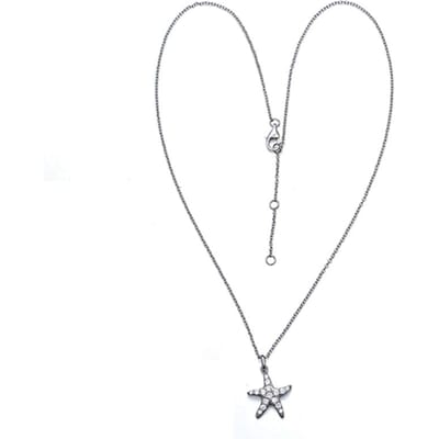 Lovans Dames S925 Ketting Voor Dames Halsketting Klassiek Zilver Zeester Hanger Ketting Schattige Bruidssieraden Er1397 gray