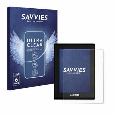Savvies - Screenprotector voor Yamaha LCD Display (E-Bike Display) - Folie Beschermfolie transparant 6 Stuks