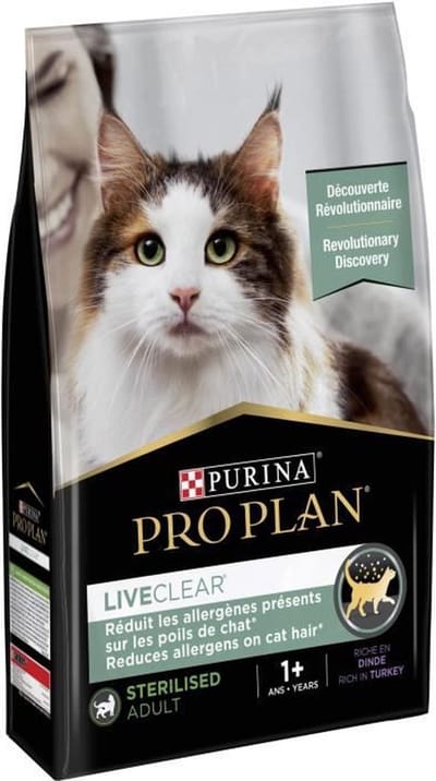 PURINA NESTLE Pro Plan LiveClear Sterilised Rich in turkey - dry cat food - 2.8kg