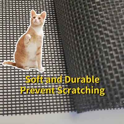 Petscreen Huisdierengaas extra sterk - Krasbestendig- hufterproof Horren muggen gaas 122 cm x 100 cm - Zwart -Black