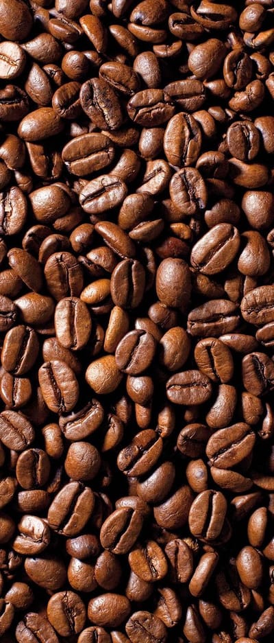 Fotobehang Coffee Beans  | DEUR - 211cm x 90cm | 130g/m2 Vlies