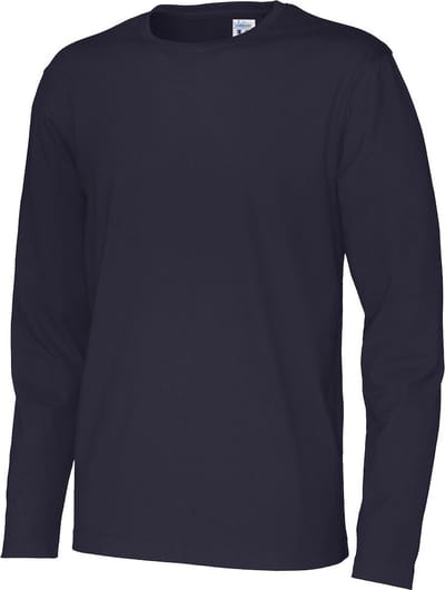 Cottover T-SHIRT LONG SLEEVE MAN - GOTS GECERTIFICEERD 141020 - Marine - S