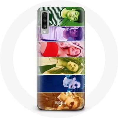 Coque - Samsung - Galaxy A70 - Souple - Blanc - Poursuis Tes Rêves Split Visages