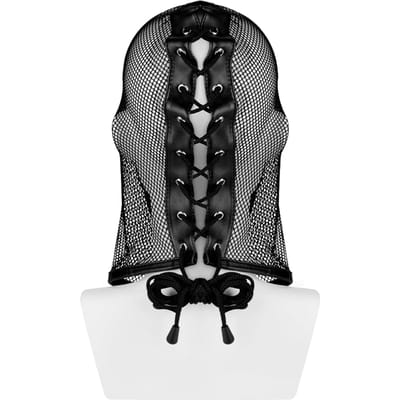 EIS, masker, 'Hoofdmasker in mesh-design', nauwsluitend, met mondopening, zwart