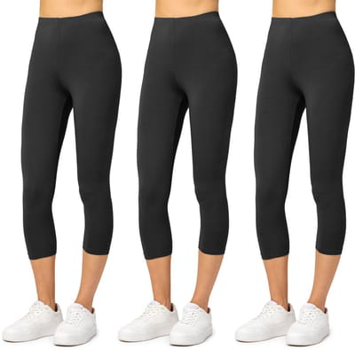 Merry Style MS-MS10-144-LE Dames Capri Leggings - Sport - Vrijetijdsbroek - 3/4 Lengte - Viscose - Sporbroek - Yogabroek