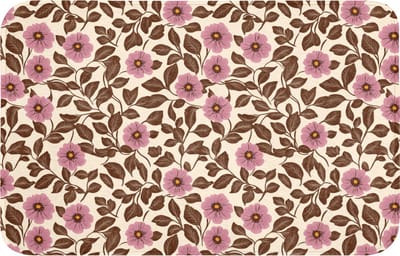 WC mat 80x50 cm - Antislip - Bloemen - Bladeren - Kleurrijk - Toiletmat - Vloermat - Douchemat - Toilet tapijt - Toiletmatten