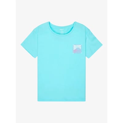 Roxy Lilyregular Night Vintage T-shirt Met Korte Mouwen Blauw 14 Years Meisje