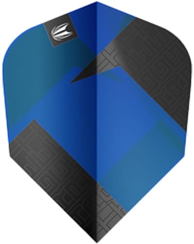 Target Tag 3 Set Black Blue Ten-X - Dart Flights