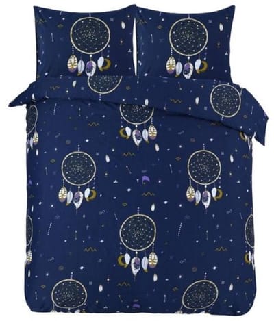 Husch Dekbedovertrek Dreamcatcher - 200x200/220 - Donkerblauw