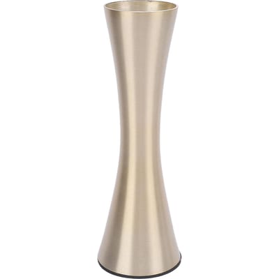 Grand Vase à Fleurs Fin Élégant Vase en Métal Doré Décorations de Centre de Table de Mariage pour la Maison beige
