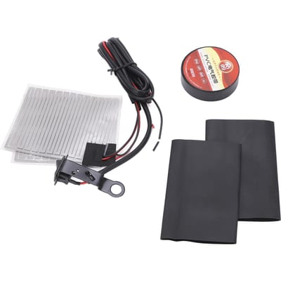Universele Verwarmde Handvatten Motorfiets Elektrische Verwarmingshandvat Kit Aanpassing Inzet Stuurpad 12V white