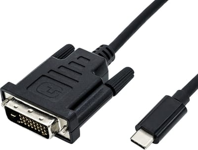 ROLINE USB type C - DVI adapterkabel, M/M, 2 m