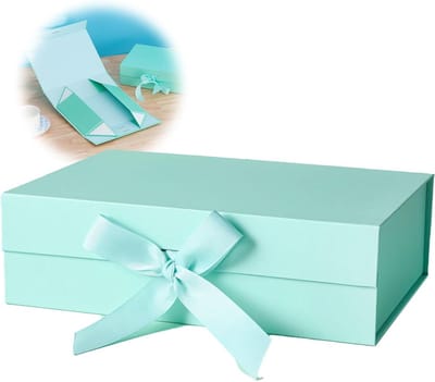 Stijlvolle Herbruikbare Cadeau Doos met Deksel en Strik voor Verjaardag, Kerst en Valentijnsdag (Groen)