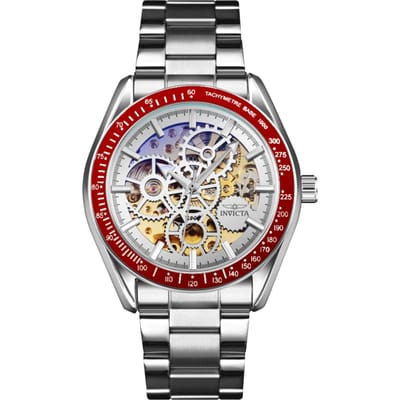 Invicta Objet D Art 69596 Herenhorloge - Automatisch Uurwerk - Roestvrij Staal met Zilveren Wijzerplaat - 43 mm