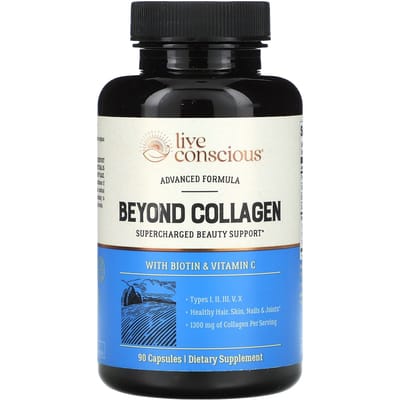 Leef Bewust, Voorbij collageen, biotine en vitamine C, 1.300 mg, 90 capsules