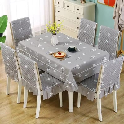 Temperament Kantrand met Katoenen Tafelkleed Hoogwaardig Geïntegreerd Zitkussen Effen Kleur Antislip Stoelkussen Rugleuning Connected seat cover