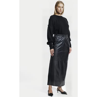 ALTER EGO Mandy Skirt Black Maat: XS | Leren rokken Outlet | Dames | Zwart