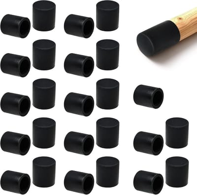 25x Siliconen Stoelpootdoppen Rond 15mm - Geluidsdempend & Krasvrij voor Alle Vloeren