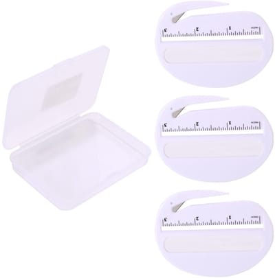 Dailygoods- Envelopopener 3 Stuks - Veilige Briefopener - Postopener Gereedschap - Kunststof Doos - Duurzaam Staal - 9,5x7 cm