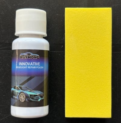 TLVX Koplamp Polijstmiddel 20ML + Spons - Autolampen poetsen - Krassen verwijderen - Auto Koplamp vernieuwen - Doffe Koplampen herstellen - Headlight polish - Kunststof lampen polijsten - Lamp reparatievloeistof - Koplamp polijst set