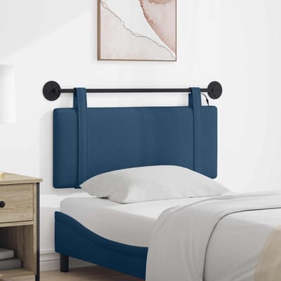 vidaXL - Hangend - hoofdbord - Blauw - Stof