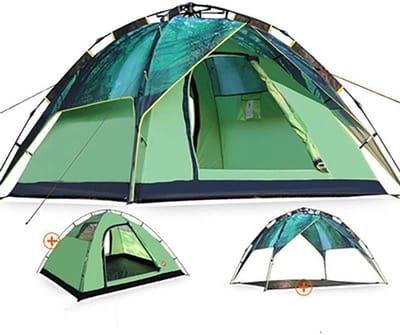 Automatische Tent - Pop-up Tent Kampeertent - Kamperen en Vissen - Eenvoudig Op te Zetten - 215x215x145 cm - Groen