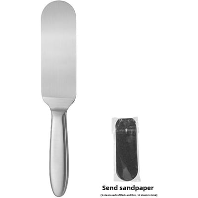 Outil de meulage pour pieds en acier inoxydable râpe à pieds papier de verre détachable soin des pieds pour enlever les peaux mortes les cors outil de frottement pour les pieds L