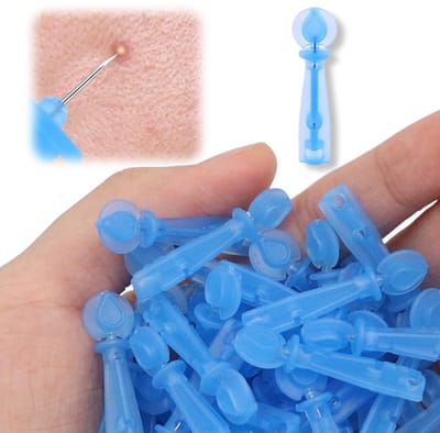 Dailygoods- Mee-eters Set Professioneel Ontwerp - Wegwerpnaalden - Acne Verwijderaar - Hygiënisch Gebruik - 100 Stuks - Roestvrij Staal - Acne Naalden