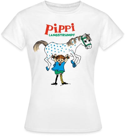Pippi Langkous En Kleine Witte Avonturen T-Shirt Dames