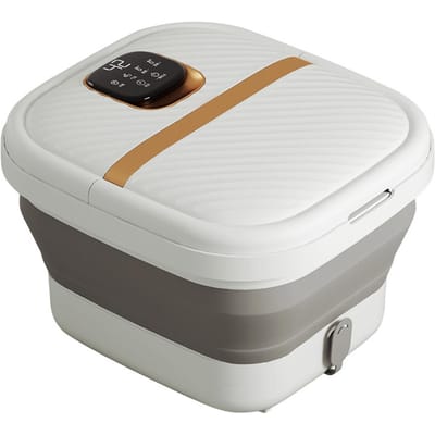 Voetspa Bad Massager met Warmte PP TPE Opvouwbaar Elektrisch Voetweekbad met Massageroller voor