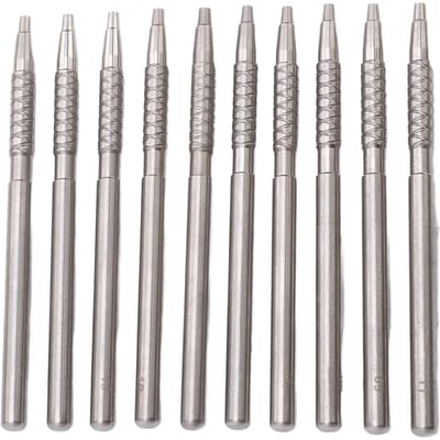 10 stuks horlogewijzers aandrukker roestvrij staal 0 0.6 0.7 0.8 0.9 1 1.1 1.2 1.3 1.4mm horlogewijzers zetten gray