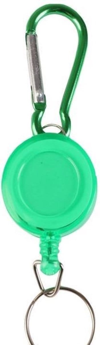 CHPN - Sleutelhanger - Uitrekbare sleutelhanger - Koord~Sleutelhanger - Keychain - Keykoord - Pashouder - Karabijnhaak - Groen