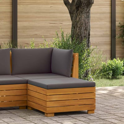 vidaXL - Tuin - Voetenbank - Massief - Acacia - Hout - Bruin