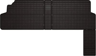 Wielganizator SolidPRO - Rubbermatten - 2e Rij Citroen Jumpy II (2007-2016) - Zwart - Op Maat