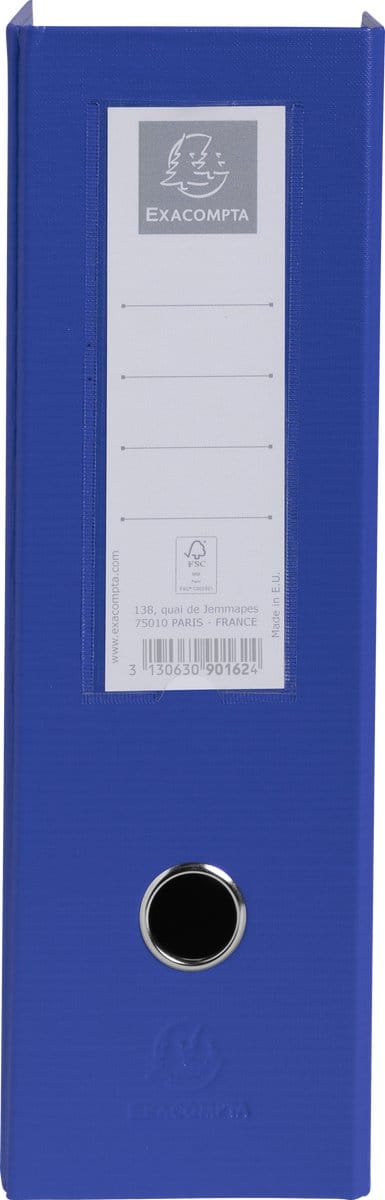 Exacompta 10x Tijdschriftenhouder PVC - Rug 100mm - vlak geleverd - 23x31cm - Donkerblauw - 90162E