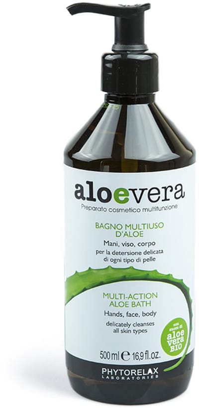 Phytorelax Aloe Vera – Multi-Action Aloe Bath – Hand/Face/Body – Vegan met Biologische Aloë Vera – Milde Reiniging – 500ml