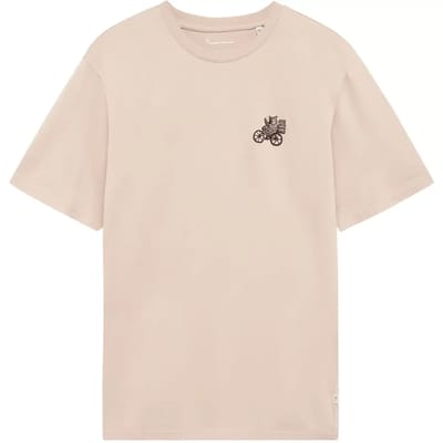 Geborduurde biologische katoen T-shirt KnowledgeCotton Apparel