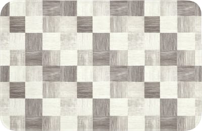 Badmat 60x40 cm - Antislip - Patroon - Dambord - Houtnerf - Badmatten voor badkamer - Badkamermat - Douchemat - Badkamer mat
