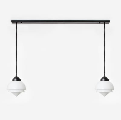 2 x Small Pointy lampen aan plafondbalk Moonlight - Art Deco Trade