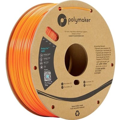 Polymaker PE01009 PolyLite Filament ABS kunststof Geurarm 1.75 mm 1000 g Oranje 1 stuk(s)