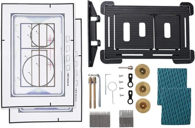 Betegelbare drukplaat - Verborgen spoelplaat - Toilet renovatie - Magnetische bevestiging - 10x10x15 cm - Zwart