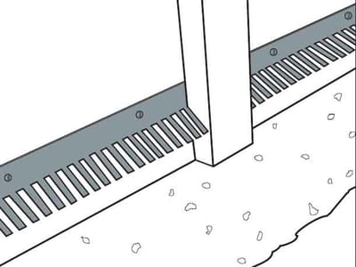 VentiStrip Vogelschroot – Metalen vogelwering – Duivenwering – Alle soorten dakpannen – 100x7x39cm