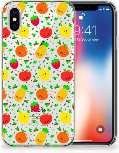Apple iPhone X | Xs Siliconen Case Fruits