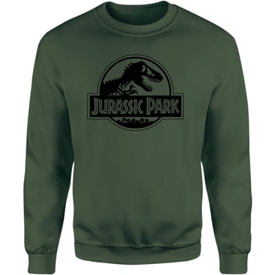 Jurassic Park Logo Sweatshirt - Green - S