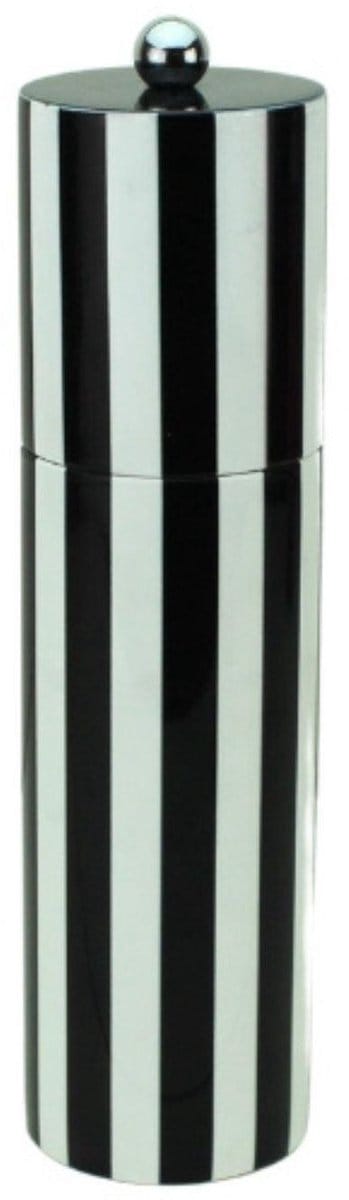 Addison Ross - Peper- en zoutmolen Stripe Black & White 23cm - Peper- en zoutmolen