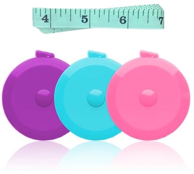 3-pack meetlint voor lichaamsmetingen - 60 inch intrekbaar en dubbelzijdig