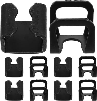 KICHOUSE 10 stuks hydraulische krikonderdelen: oliepompklemmen - 9 mm en 11 mm vervangingsclips voor 2-tons hydraulische krikken/horizontale autoliften