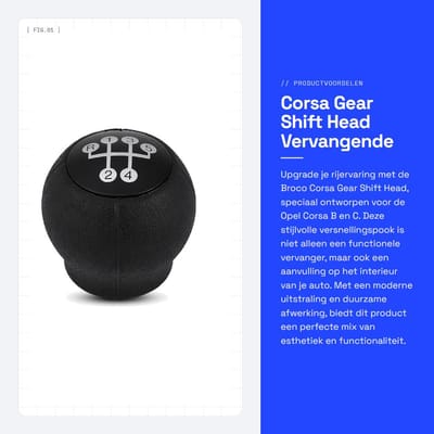 Dailygoods- Versnellingspookknop 5-versnellingen - Pookknop - Universeel - Vervangingsknop - Hoge kwaliteit - Zwart/Zilver - Versnellingspook
