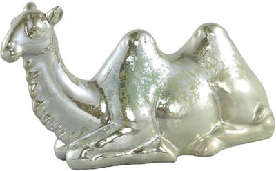 PTMD Decoratieve object Kameel Aidan - 26x11x16 cm - Keramiek - Goud